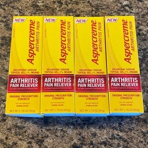 PACK OF 4 Aspercreme arthritis pain topical gel, 1.76 ounce package